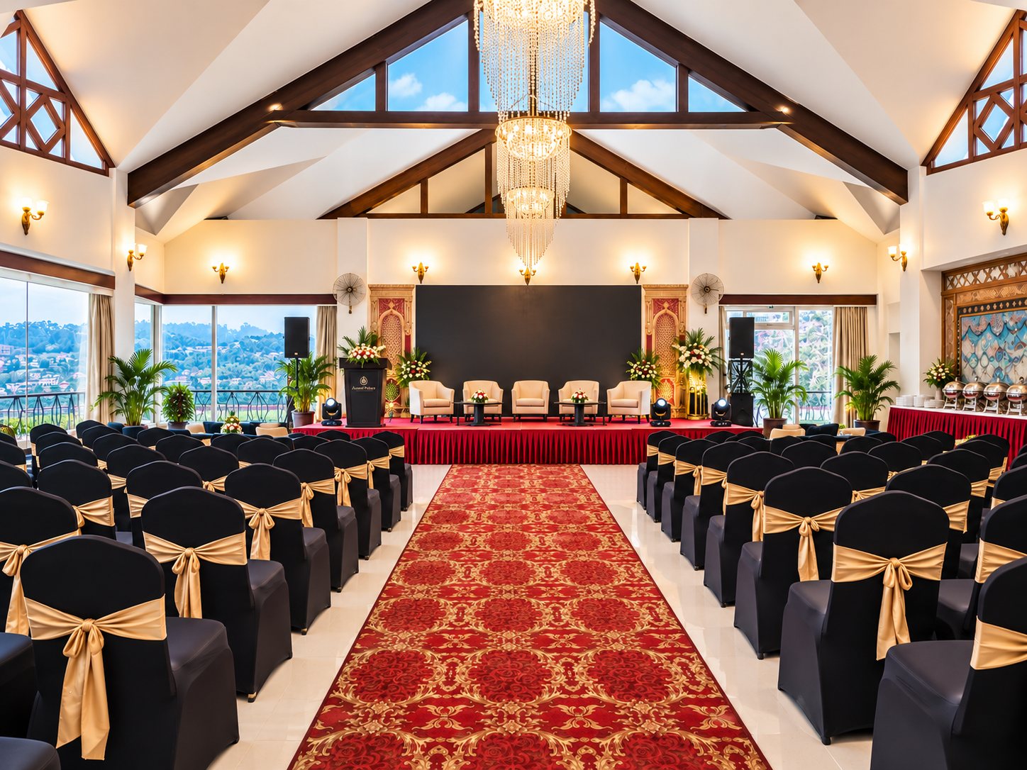 Banquet Hall at Lillium Hotel & Spa - 80 pax cluster, 200 pax theatre style