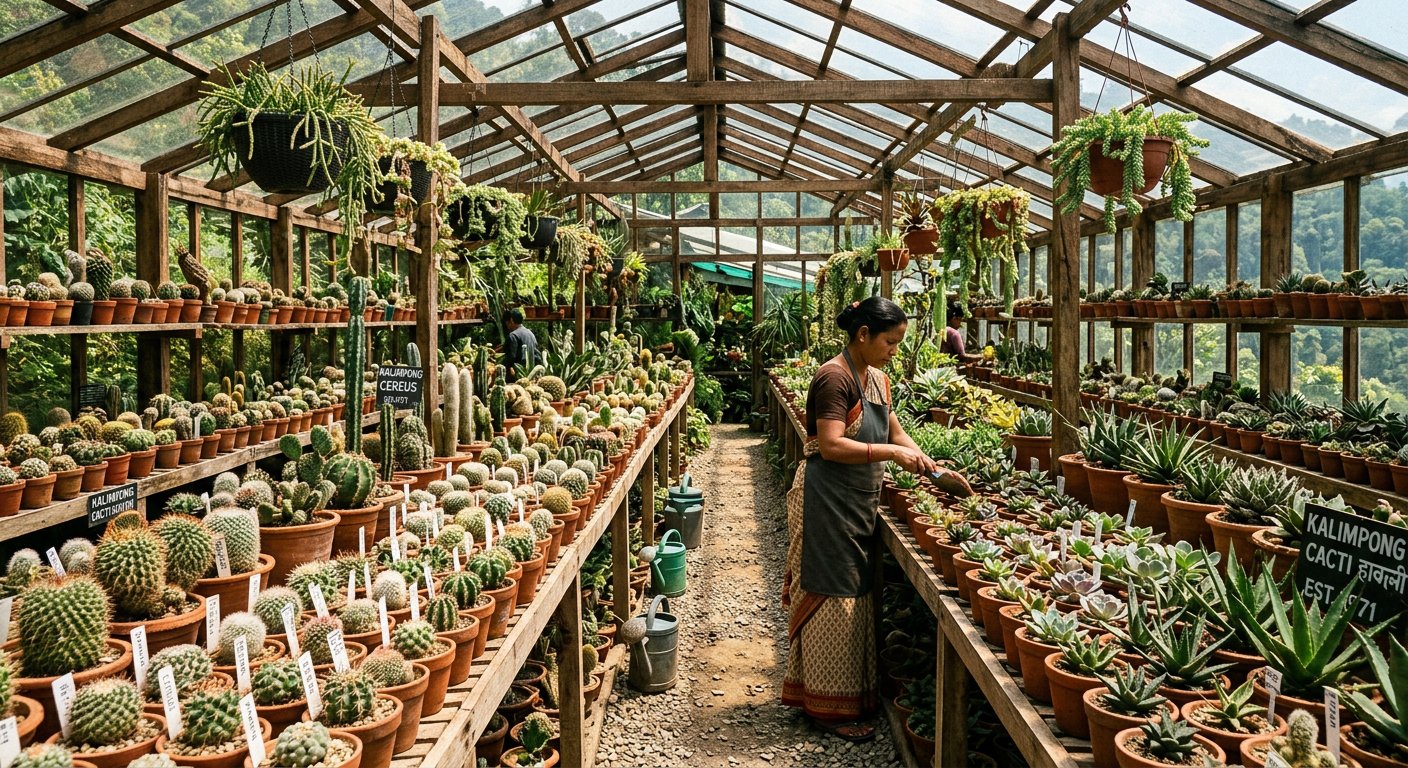 Cactus Nursery in Kalimpong - Rare cacti, orchids and Himalayan plants