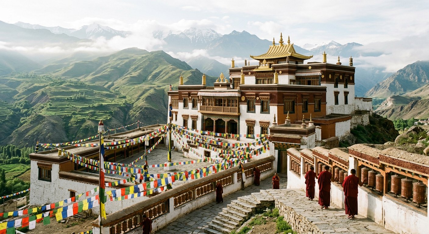 Zang Dhok Palri Phodang (Durpin Monastery) in Kalimpong - Hilltop Buddhist monastery
